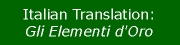 Italian Translation Gli Elementi d'Oro